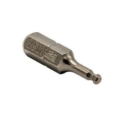 VIMVI105BH2.5M image(0) - VIM Tools 2.5M Ball Hex Bit 1/4 Inch Hex Drive X 1 Inch Long