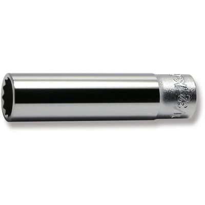 KKN2305A-11-32 image(0) - Ko-ken USA 2305A-11/32 1/4 Square Drive Socket 11/32 12 Point Length 50 mm