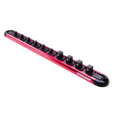 JSP60736 image(0) - J S Products (steelman) 1/4-Inch and 3/8-Inch Drive 10-Piece Aluminum Socket Storage Rail