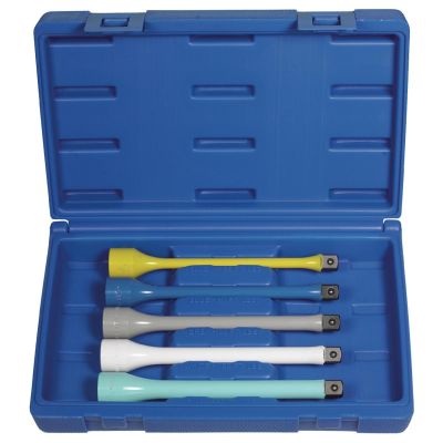 GRE2805TK image(0) - Grey Pneumatic 1/2" Drive 5 Piece Torque Stick Extension Kit