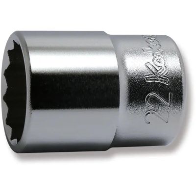 KKN4405M-22 image(0) - Ko-ken USA 4405M-22 1/2 Square Drive Socket 22 mm 12 Point Length 40 mm