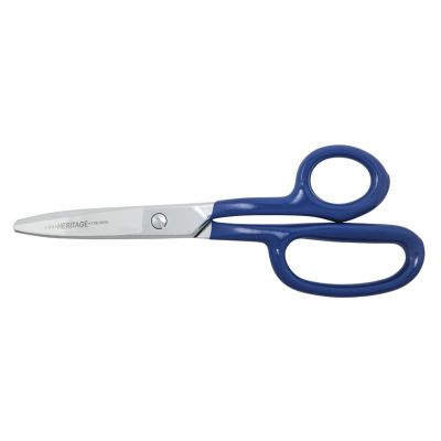 KLEG718LRCB image(0) - Klein Tools HD Carpet Shear w/Ring, Curved, Blunt, 9-Inch