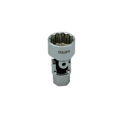 VIMDDSUJ4916 image(0) - VIM Tools 9/16 Inch 12 Point Dual Drive Stubby UJ SAE Socket - 1/4 Inch X 11 mm Dr