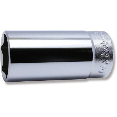 KKN3300A-15-16 image(0) - Ko-ken USA 3300A-15/16 3/8 Square Drive Socket 15/16 6 Point Length 65 mm