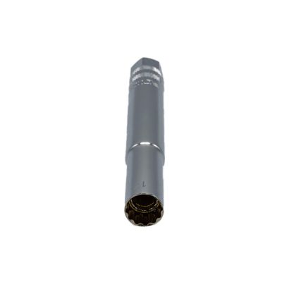VIMMSPMED14 image(0) - VIM Tools 14 Mm 12Point Magnetic Thin Wall Extra Deep 6 Inch Oal Spark Plug Socket - 3/8 Inch Drive