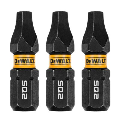 DWTDWAF1SQ2IR3 image(0) - DEWALT 1In Square #2 Flextorq 3Pk
