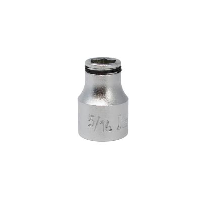 KKN3450A-5-16 image(0) - Ko-ken USA 3/8 Sq. Dr. SAE Nut Grip Chrome Socket in 5/16