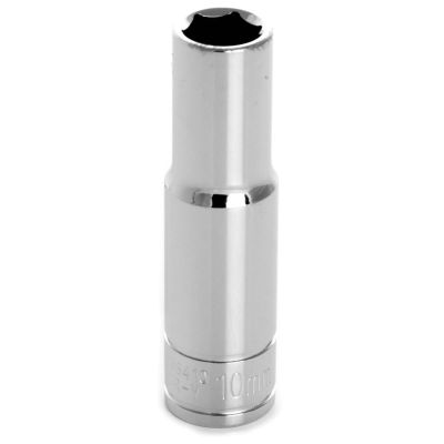 WLMW38410 image(0) - Wilmar Corp. / Performance Tool 3/8" Drive 10mm 6pt Deep Socket