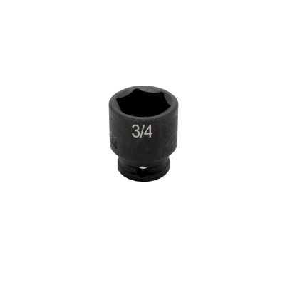 VIMIMP634 image(0) - VIM TOOLS 3/4 Inch X 3/8 Inch Drive SAE Cr-Mo Impact Socket - Shallow