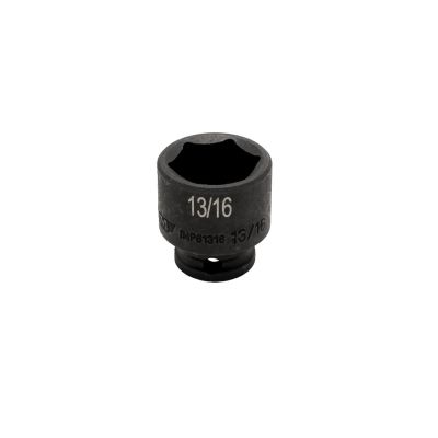 VIMIMP61316 image(0) - VIM TOOLS 13/16 Inch X 3/8 Inch Drive SAE Cr-Mo Impact Socket - Shallow