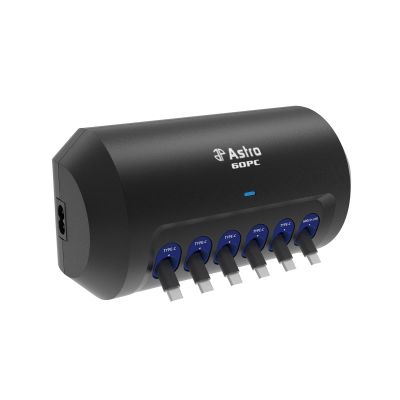 AST60PC image(0) - Astro Pneumatic Tool Box Power Caddy Magnetic 6X Retractable Micro and USB C Charging Reel
