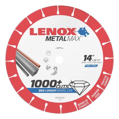 LEX1972929 image(0) - Lenox Tools LENOX MEtal Max  DIAM CUTOFF WHEEL CH 14" X 1"