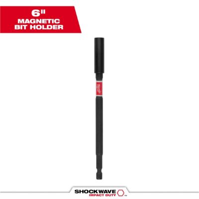 MLW48-32-4511 image(0) - Milwaukee Tool SHOCKWAVE Impact Duty 6 Inch Magnetic Bit Holder