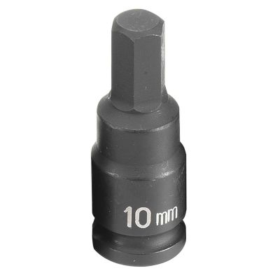 GRE1910M image(0) - Grey Pneumatic 3/8" Drive x 10mm Hex Driver