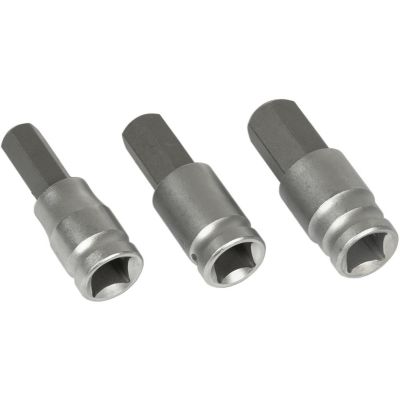 WLMW86023 image(0) - Wilmar Corp. / Performance Tool 3 Piece Large Hex Bit Socket Set