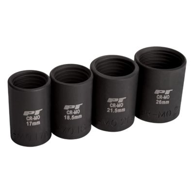 WLMM990 image(0) - Wilmar Corp. / Performance Tool 4 Piece Lug Nut Removal Socket Set