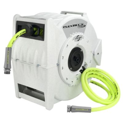 LEGL8340FZ image(0) - Legacy Manufacturing Flexzilla Pro Retractable Water Hose Reel with Levelwind Technology, 1/2" x 70'