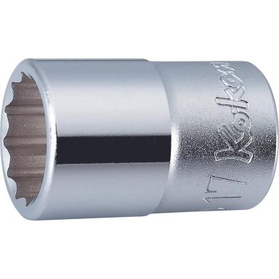 KKN4405M-36 image(0) - Ko-ken USA 4405M-36 1/2 Square Drive Socket 36 mm 12 Point Length 47 mm