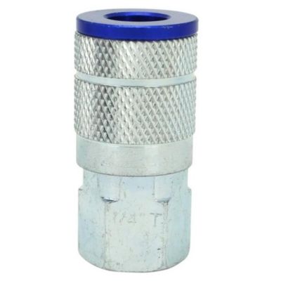 MIL785TC image(0) - Milton Industries ColorFit Coupler, T-style Blue, 1/4-inch NPT Female