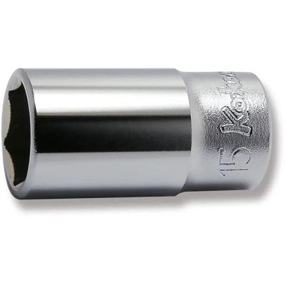 KKN3300X-15 image(0) - Ko-ken USA 3300X-15 3/8 Square Drive Socket 15 mm 6 Point Length 40 mm