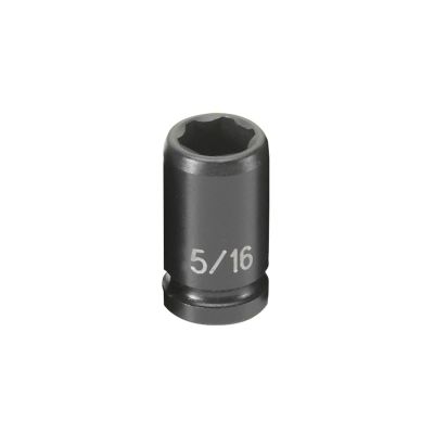 GRE910RG image(0) - Grey Pneumatic 1/4" Drive x 5/16" Magnetic Standard Socket