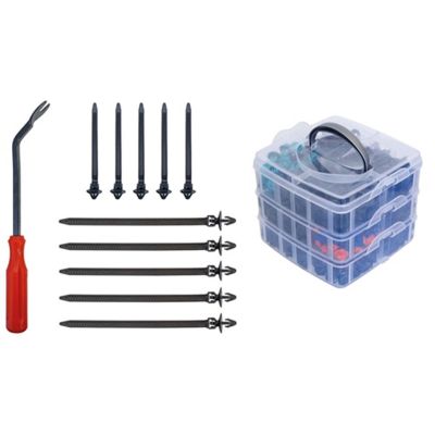 GED3300220 image(0) - Gedore Fastening clip set 676 pieces with disassembly lever