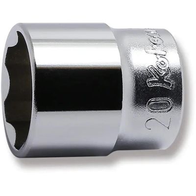 KKN3410M-20 image(0) - Ko-ken USA 3410M-20 3/8 Square Drive Socket 20 mm Surface Length 31 mm