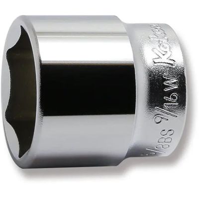 KKN3400W-9-16 image(0) - Ko-ken USA 3400W-9/16 3/8 Square Drive Socket Whitworth 9/16 6 Point Length 35 mm