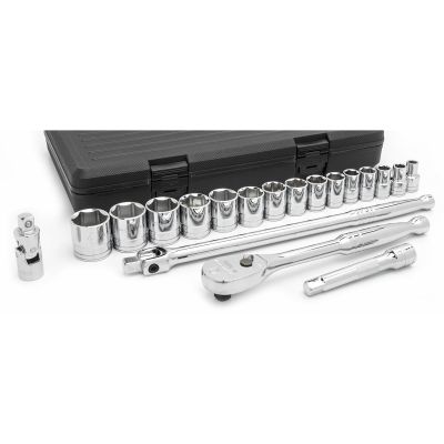 KDT80791 image(0) - GEARWRENCH 19 Piece 1/2 Inch Drive 6 Point Standard SAE Mechanics Tool Set