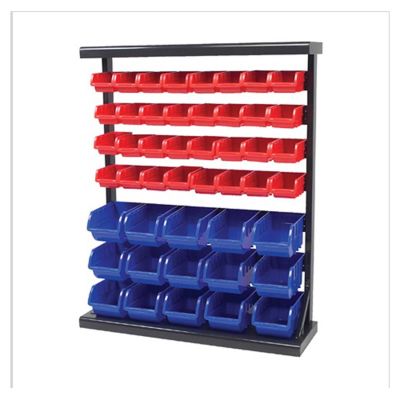 WLMW5193 image(0) - Wilmar Corp. / Performance Tool Half Bulk Bin Storage Rack