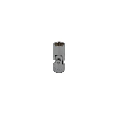 VIMVUM410 image(0) - VIM Tools 10M Universal Joint Shallow Chrome Socket, 1/4 Inch Drive