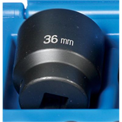 GRE2136M image(0) - Grey Pneumatic 1/2" Drive x 36mm Standard - 12 Point Socket