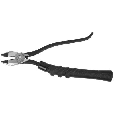 KLEM2017CSTA image(0) - Klein Tools Slim-Head Ironworker's Pliers Comfort Grip, Aggressive Knurl, 9-Inch