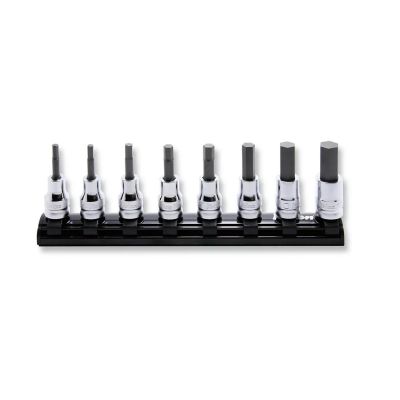 KKNRS3010MZ-8-L50 image(0) - Ko-ken USA RS3010MZ/8-L50 3/8 Sq. Dr. Bit Socket set  3-12mm Hex 200mm Z-series 8 pieces