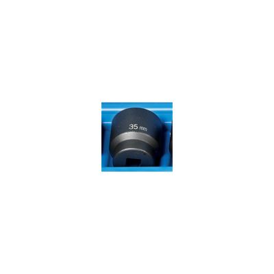 GRE2135M image(0) - Grey Pneumatic 1/2" Drive x 35mm Standard - 12 Point Socket