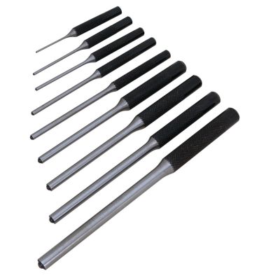 WLMW7559 image(0) - Wilmar Corp. / Performance Tool 9 Piece Roll Pin Punch Set