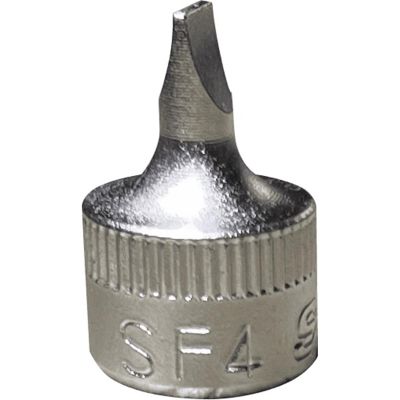 VIMSF4 image(0) - VIM Tools Stubby Flat Tip Driver 4 mm X .8M Blade, 1/4 Inch Square Drive