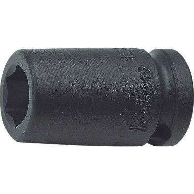 KKN12400M-4 image(0) - Ko-ken USA 12400M-4 1/4 Square Drive Socket 4 mm 6 Point Length 23 mm