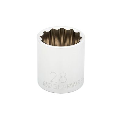 KDT80682 image(0) - GEARWRENCH 1/2 Inch Drive 12 Point Standard Metric Socket 28mm