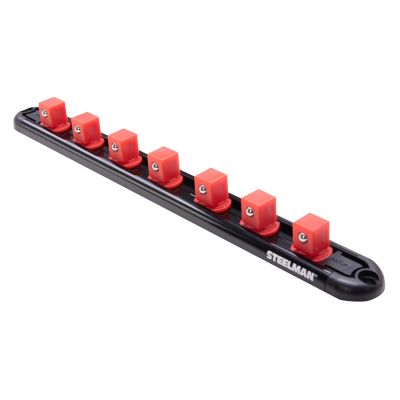 JSP60727 image(0) - J S Products (steelman) 1/2-Inch Drive 7-Piece Aluminum Socket Storage Rail