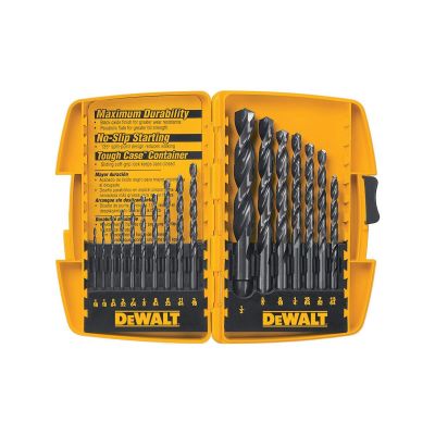 DWTDW1167 image(0) - DEWALT 17-Piece Black-Oxide Split-Point Twist Drill Bit Assortment