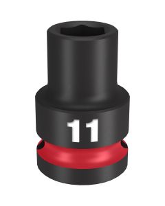 MLW49-66-6243 image(0) - SHOCKWAVE Impact Duty&trade; 1/2"Drive 11MM Standard 6 Point Socket