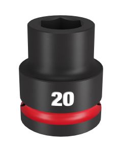 MLW49-66-6358 image(0) - SHOCKWAVE Impact Duty&trade; 3/4"Drive 20MM Standard 6 Point Socket