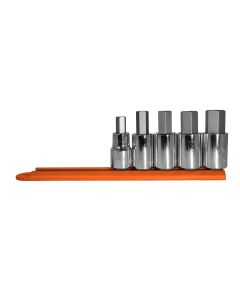 Mayhew 5 PC METRIC HEX SOCKET BIT SET