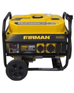 FRGP03602 image(0) - Firman FIRMAN 4550/3650 Watt Recoil Start Gas Portable Generator cETL Certified With Wheel Kit