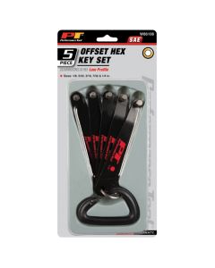 WLMW86108 image(0) - 5pc Low Profile SAE Hex Key Set
