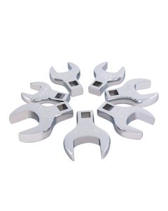 SUN9720A image(0) - 7 Piece 1/2" Dr. Jumbo SAE Crowfoot Wrench Set