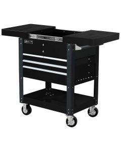 HOMBK06043500 image(0) - 35" Pro Series 4-Drawer Slide-Top Service Cart Blk