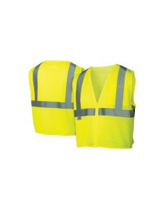 PYRRVZ2110X4 image(0) - Pyramex Safety - Safety Vest - Hi-Vis Lime - Size 4X Large