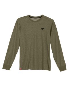 Milwaukee Tool HYBRID WORK TEE - LS GREEN S